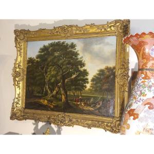 Table XIX Undergrowth Scene In The Spirit Of Barbizon